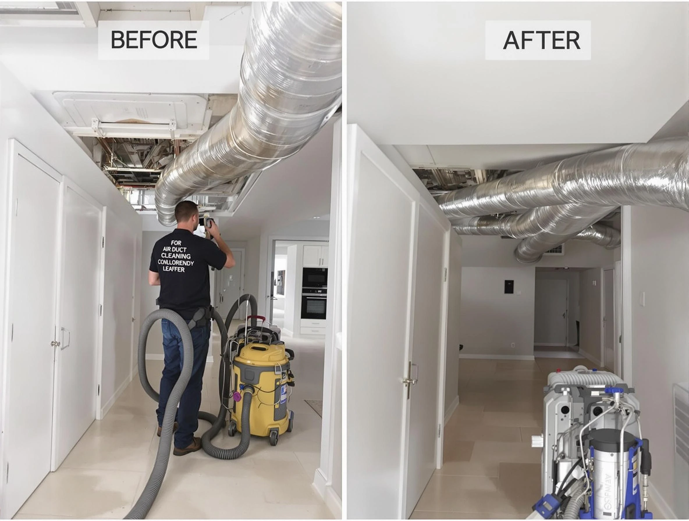 Worcester Air Duct Cleaning professional performing thorough air duct cleaning in Worcester