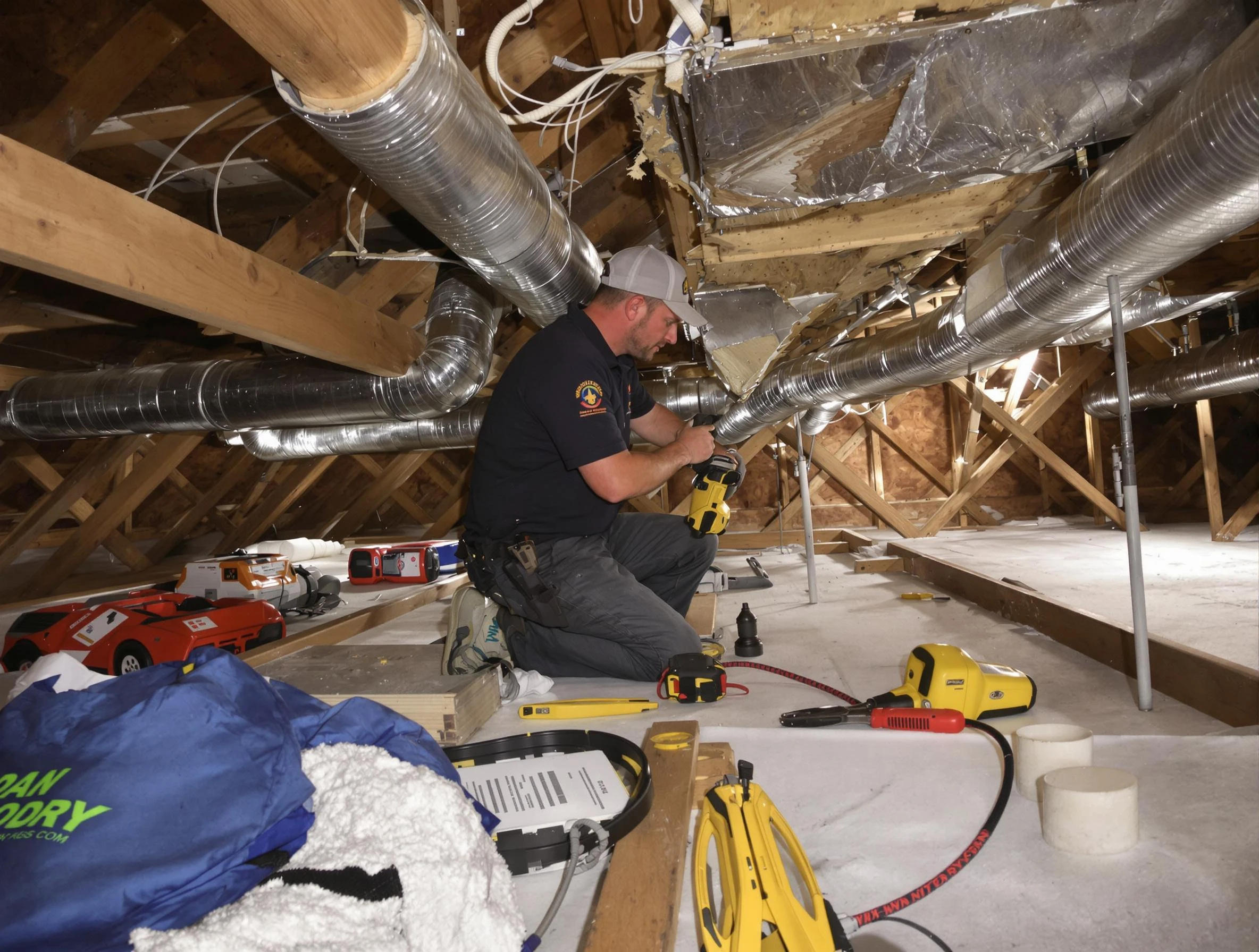 Professional air duct repair by Worcester Air Duct Cleaning in Worcester