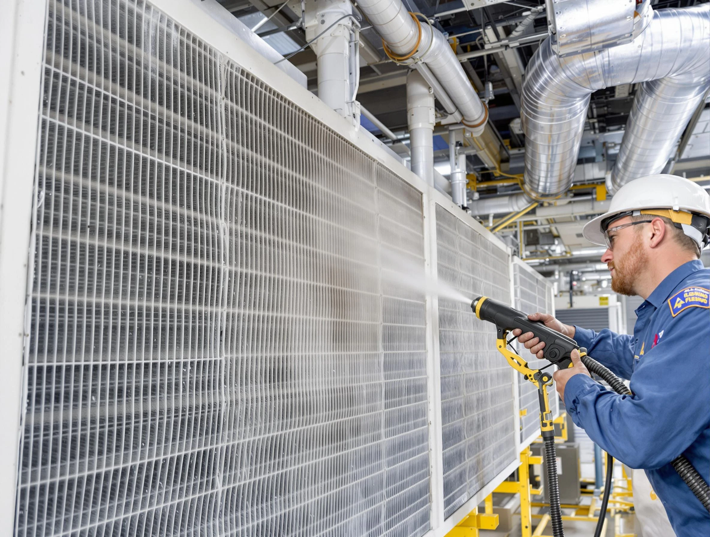 Professional commercial coil cleaning by Worcester Air Duct Cleaning in Worcester