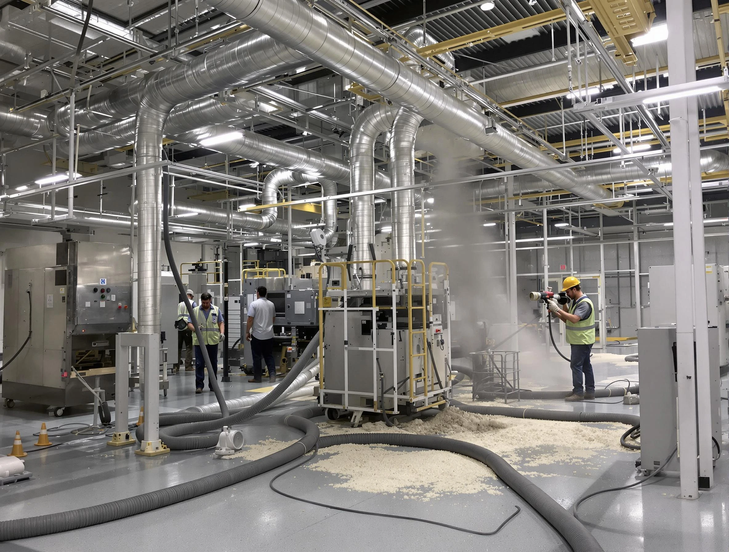 Heavy-duty industrial duct cleaning by Worcester Air Duct Cleaning in Worcester